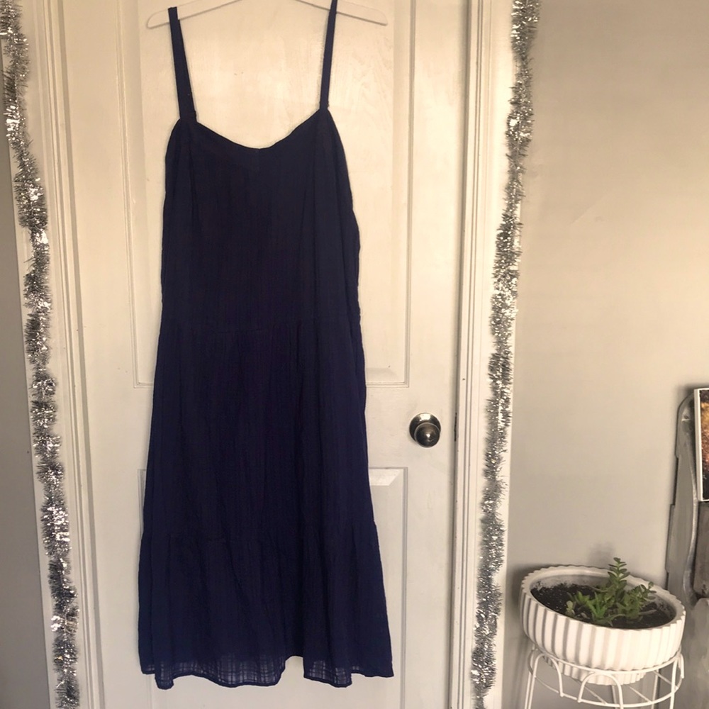 Womens Xxl sun dress 👗 navy blue - Picture 3 of 11